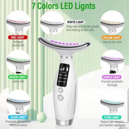 Anti Aging Facial Massager with LED Light and Vibration