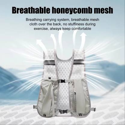 Lightweight Water Backpack With Reflective Panels And Ventilated Mesh