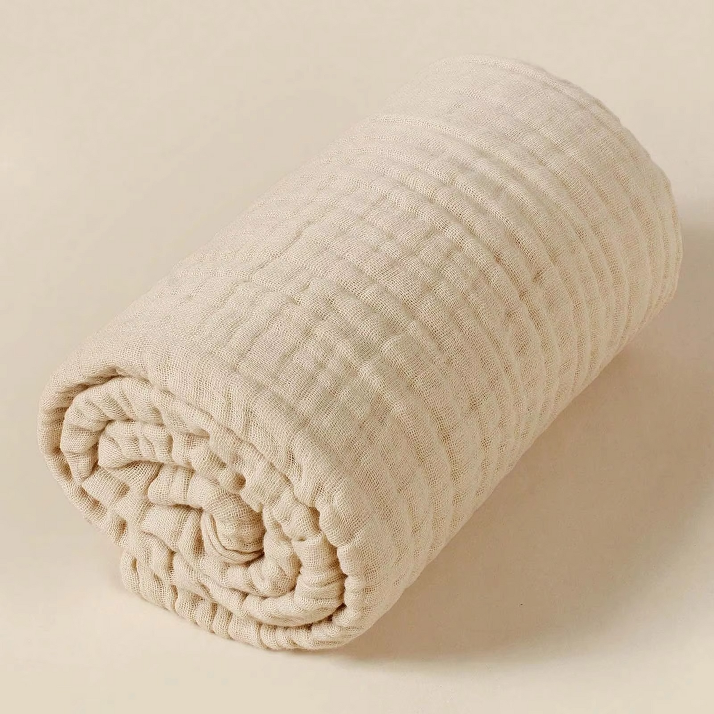 Soft Cotton Baby Swaddle Blanket with Delicate Lace Trim