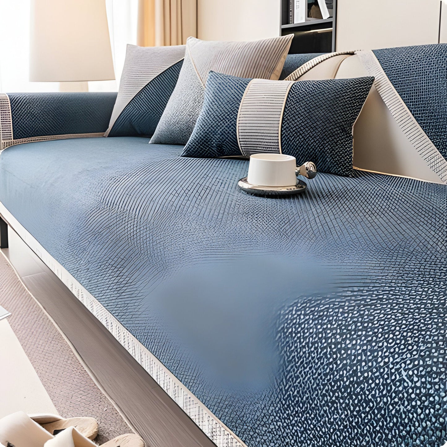 Soft Breathable Slip Resistant Couch Cover for Homes