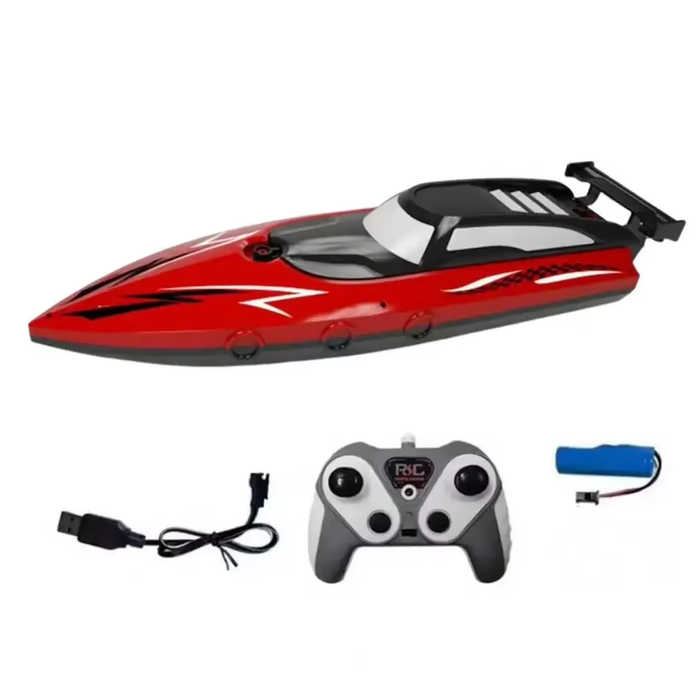 Fun Kids RC Speedboat with LED Lights and Remote