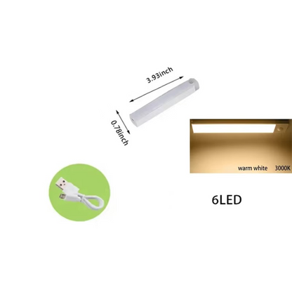 Automatic Motion LED Nightlight - Dimmable & Rechargeable