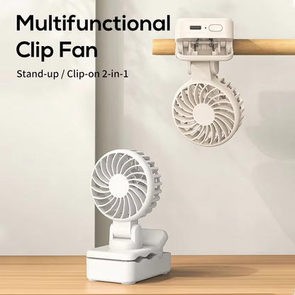 Compact USB Rechargeable Personal Fan with 3 Speeds