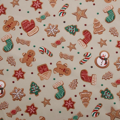Festive Winter Bird Printed Quilting Fabric