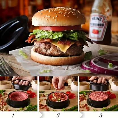 Easy Burger Patty Maker for Uniform Hamburger Pressing