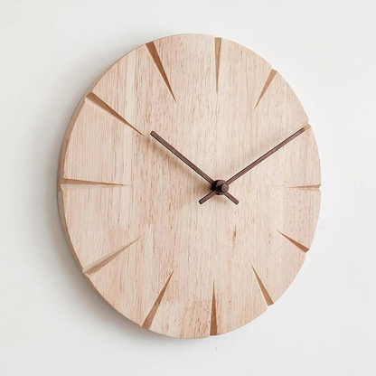 Quiet Wooden Large Wall Clock for Home and Office