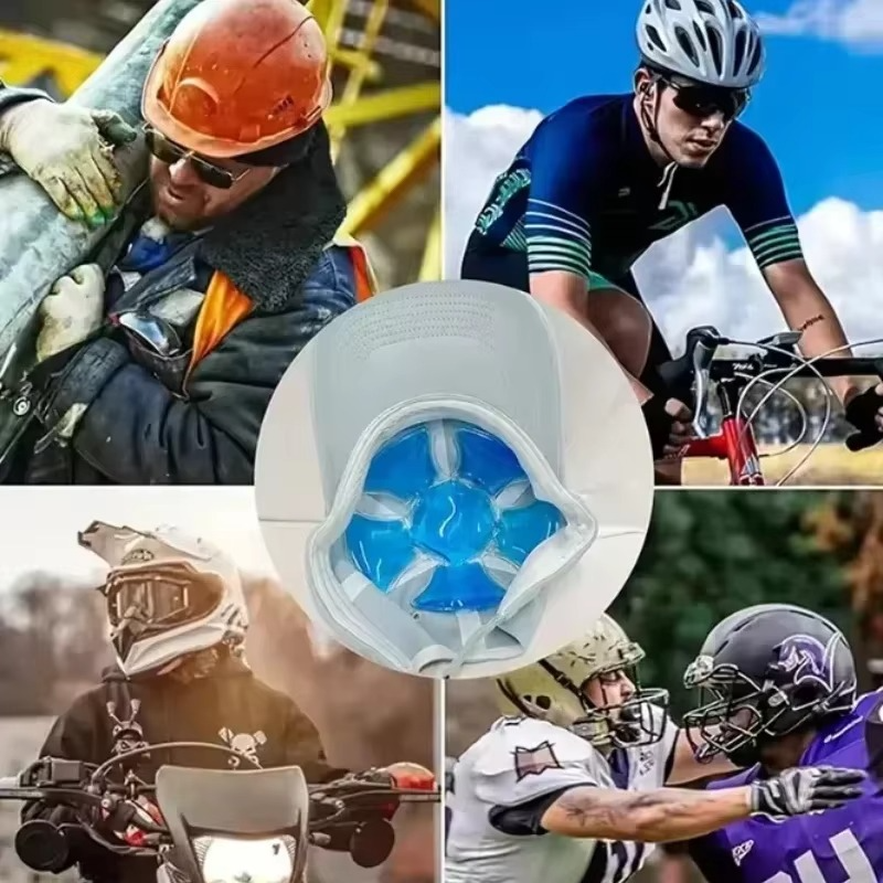 Flexible Cold Gel Ice Pack for Sports Helmets and Caps