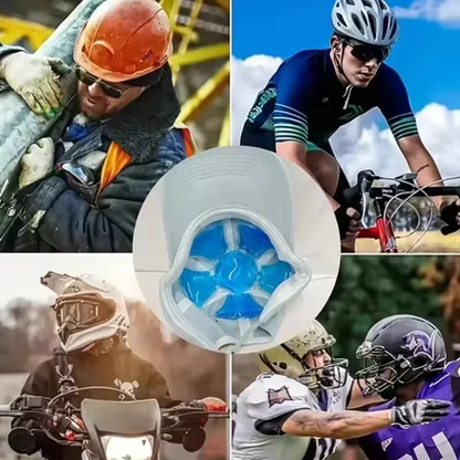 Flexible Cold Gel Ice Pack for Sports Helmets and Caps