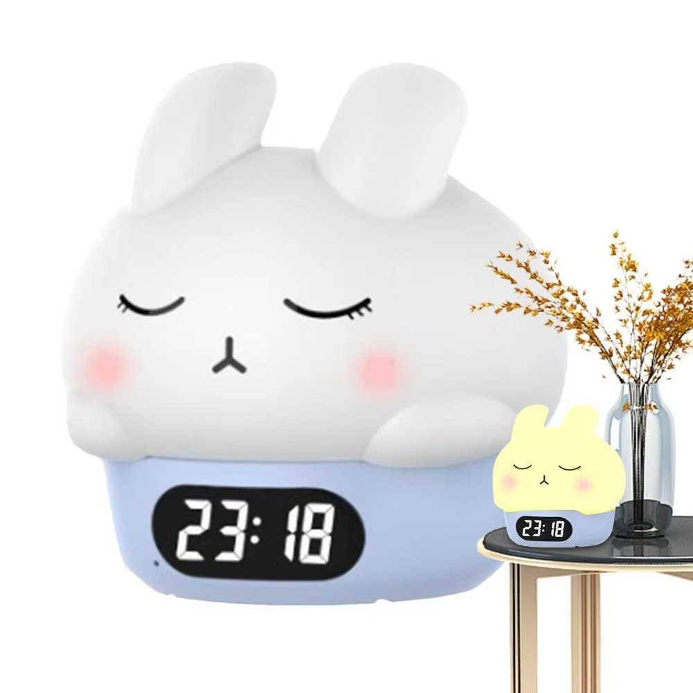 Cute Kids Digital Clock with Sleep Timer and Nightlight