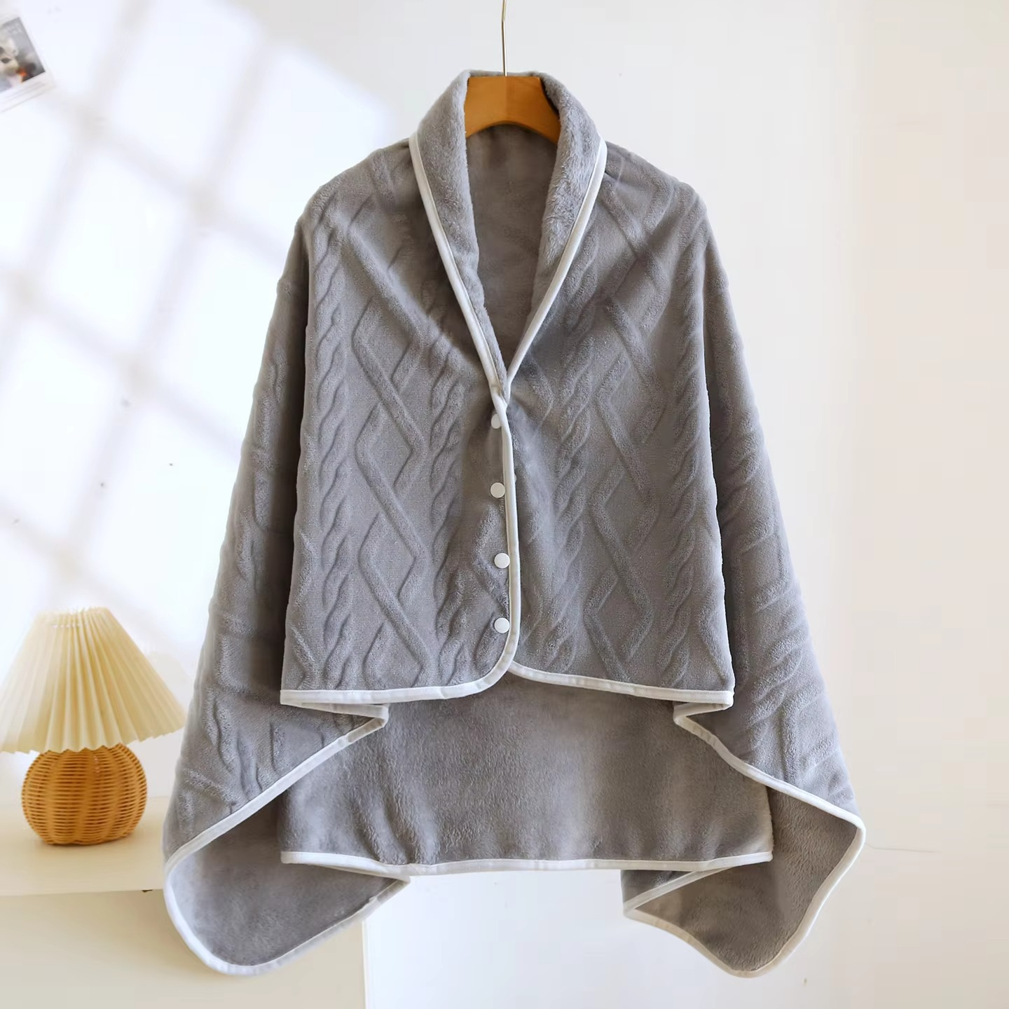 Soft Plush Shawl Blanket for Winter Warmth