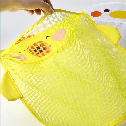 Fun Duck Baby Bath Toy Organizer Bag with Suction