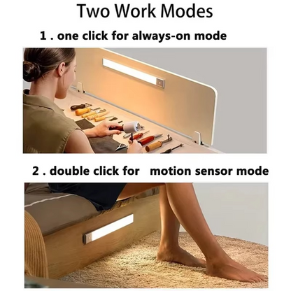 Automatic Motion LED Nightlight - Dimmable & Rechargeable