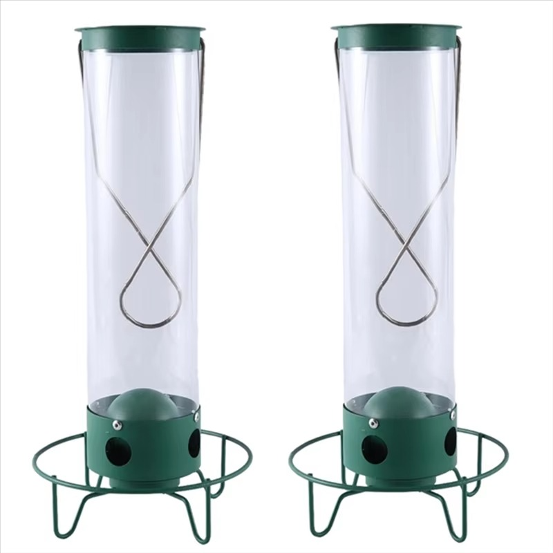 Large Capacity Hanging Bird Feeder with Perch