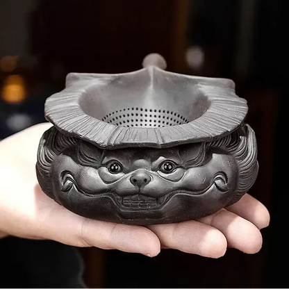 Colorful Ceramic Dragon Tea Infuser Figurine