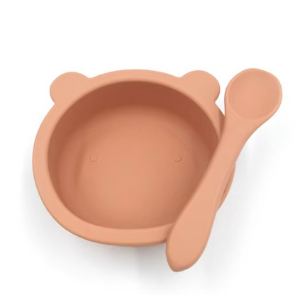 Easy Grip Baby Food Bowl and Spoon Set