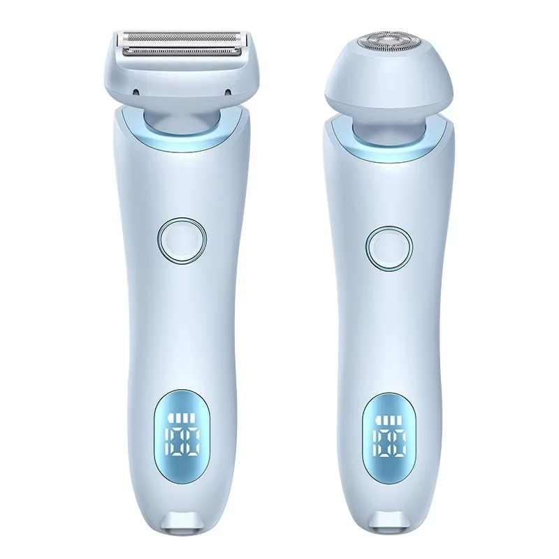 Portable Women's Rechargeable Shaver and Trimmer Set - Hehif