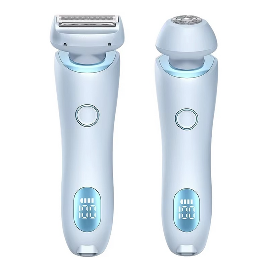Portable Women's Rechargeable Shaver and Trimmer Set - Hehif