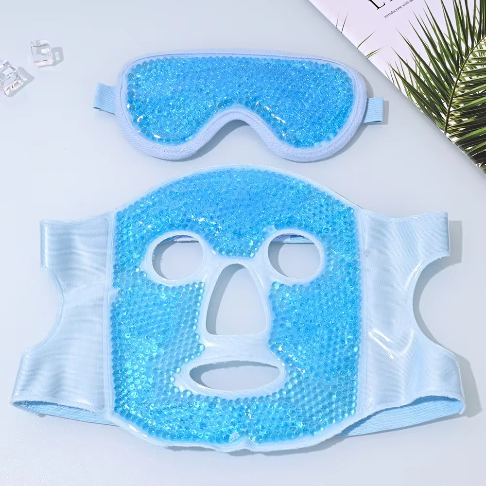 Heated and Cooling Gel Face Mask with Eye Mask