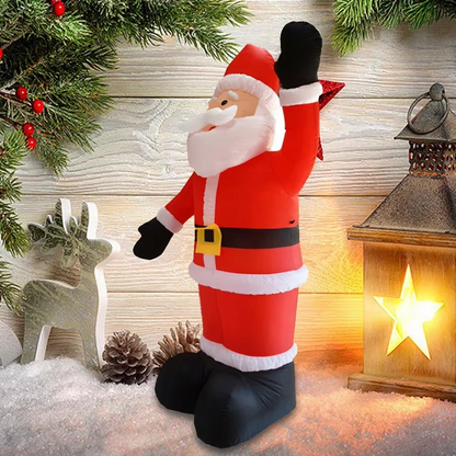 Large 6ft LED Inflatable Santa for Outdoor Christmas Decor