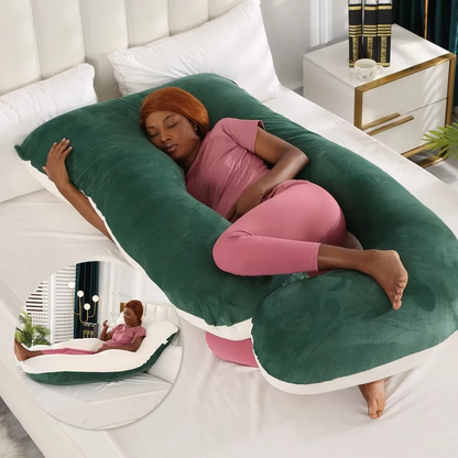 Contoured Full Body Pillow for Side Sleeping Support