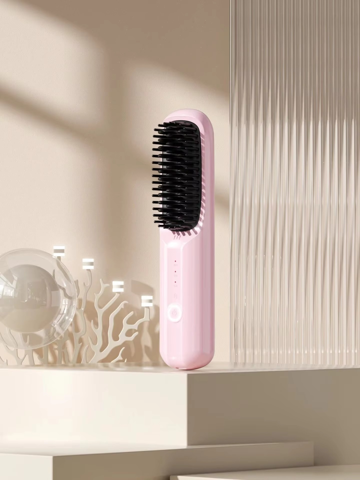 Fast Charging Ionic Hair Straightener – Ceramic Flat Iron Comb