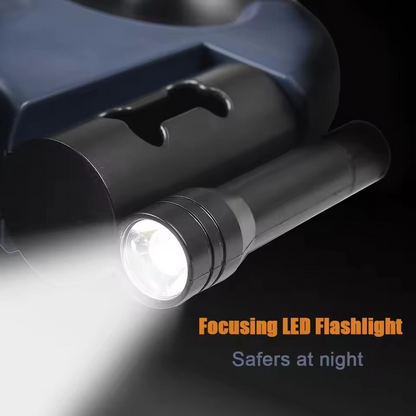 Hands-Free Dog Leash with LED Light and Poop Bag Holder