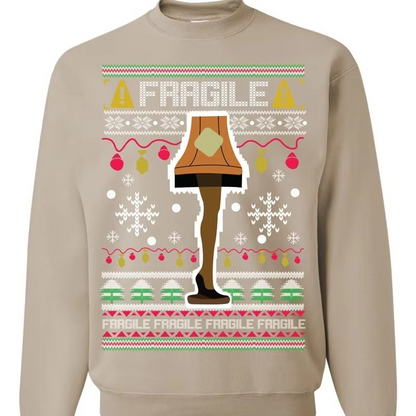 Quirky Leg Lamp Ugly Christmas Sweater