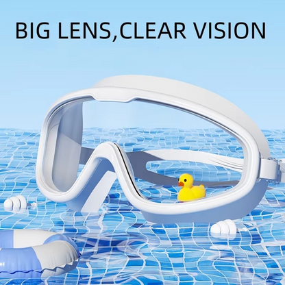 Clear Lens Swim Goggles - Waterproof Anti Fog Swimming Mask