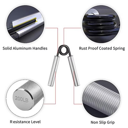 Compact Metal Hand Grip Exerciser for Stronger Hands