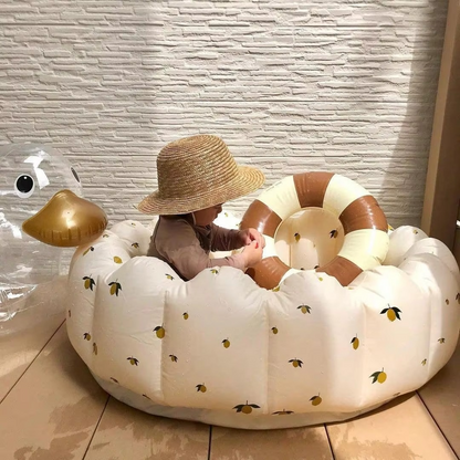 Portable Baby Bath Tub with Comfort Backrest and Air Pump