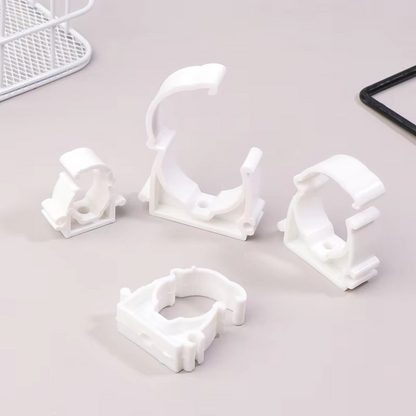 Durable PPR Pipe Clamp Sets with Safety Covers, 20 Pack