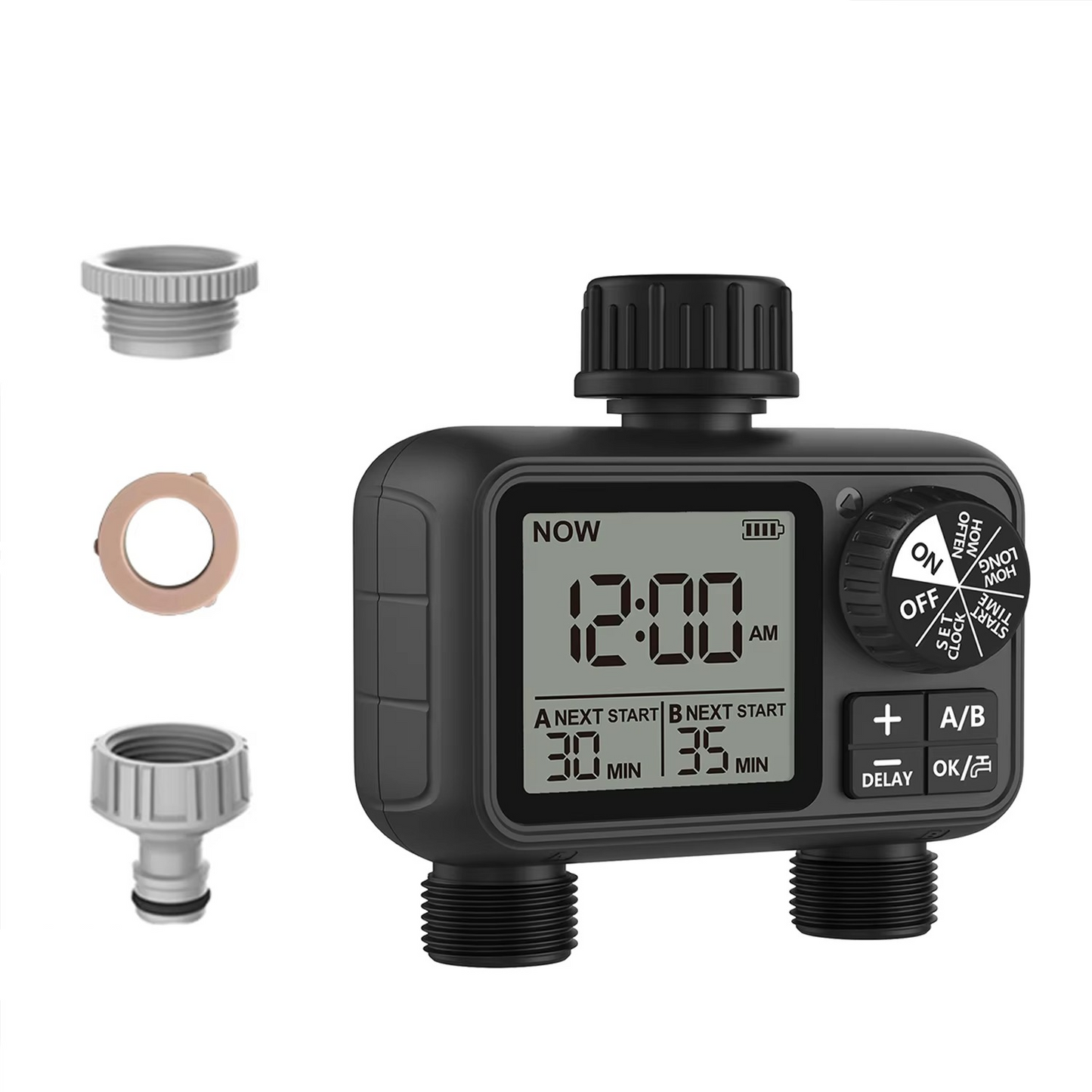 Smart 2-Outlet Water Timer with Automatic Sprinkler Control