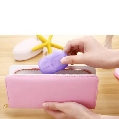 Compact Travel Soap Sheets for Camping and Outdoor Use