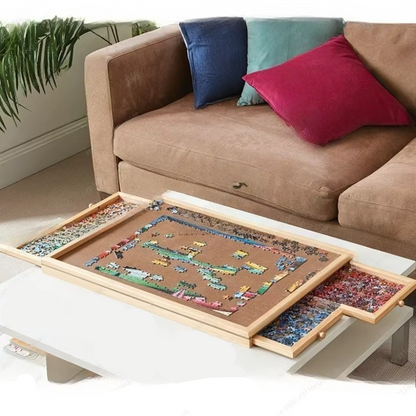 Large Jigsaw Puzzle Desk with Built-in Storage