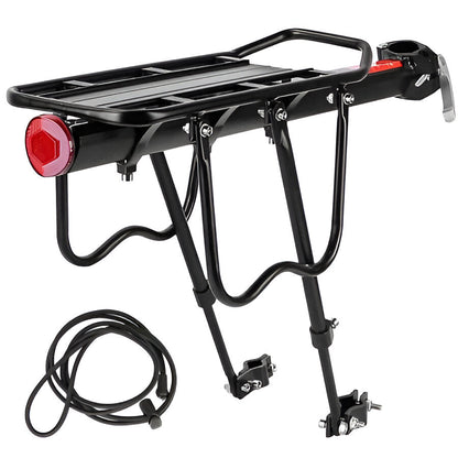 Easy-Install Metal Bicycle Rear Carrier with Reflector
