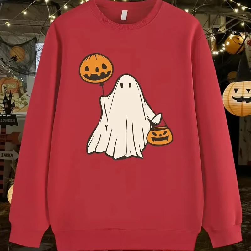 Spooky Halloween Graphic Pullover Hoodie