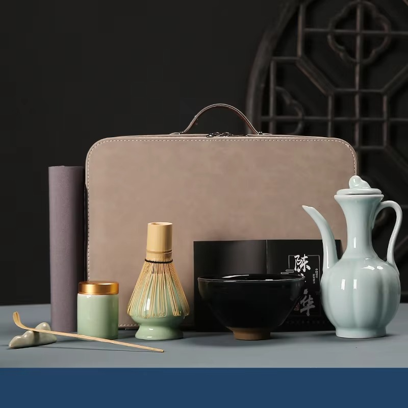 Deluxe Green Tea Starter Kit with Bamboo Accessories