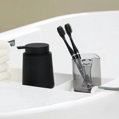 Sleek Black Refillable Hand Soap Bottle 11oz