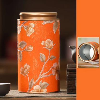 Decorative Floral Tea Storage Container