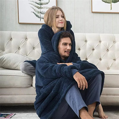 Cozy Large Throw Hooded Blanket for Him and Her