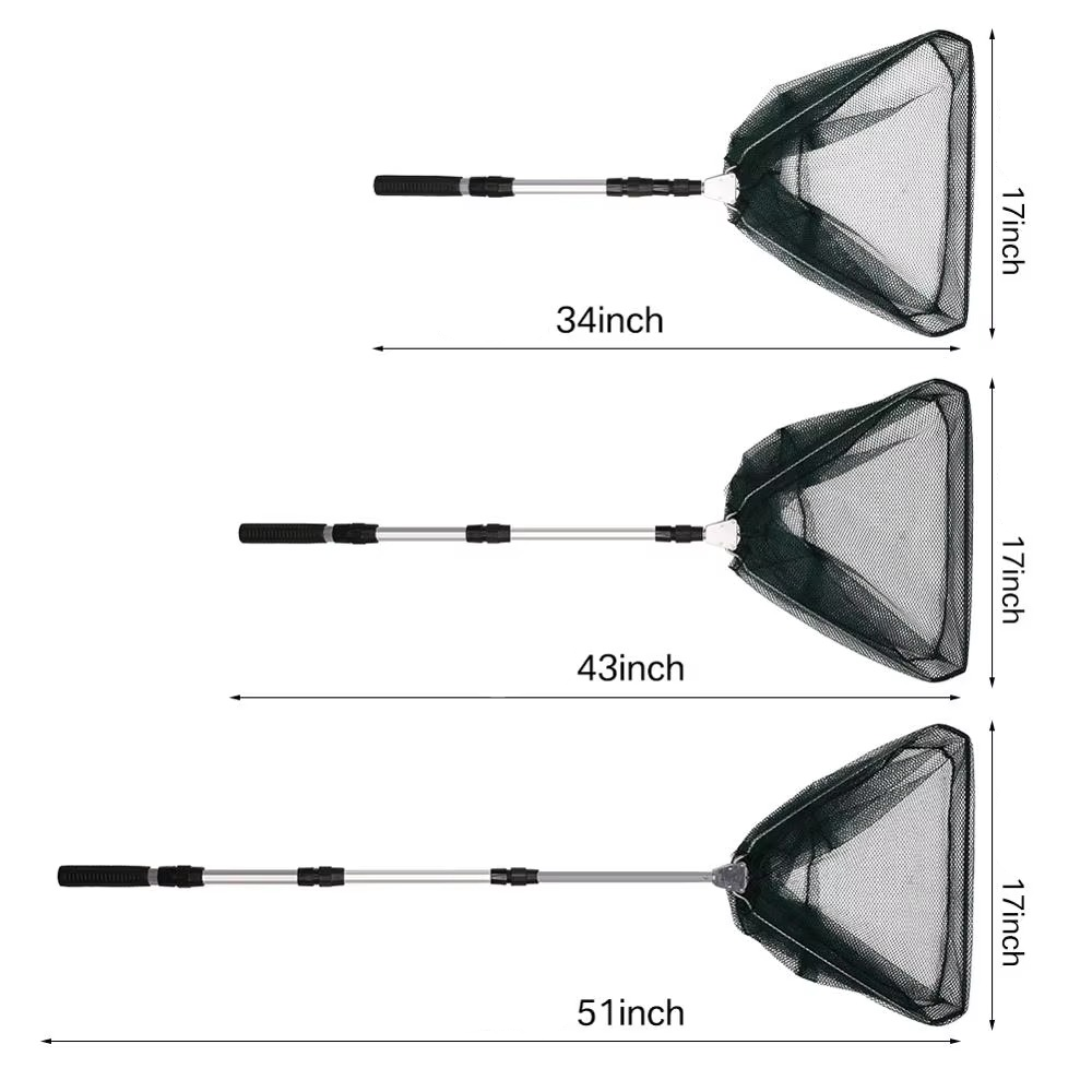 Portable Collapsible Fishing Net with Extendable Handle