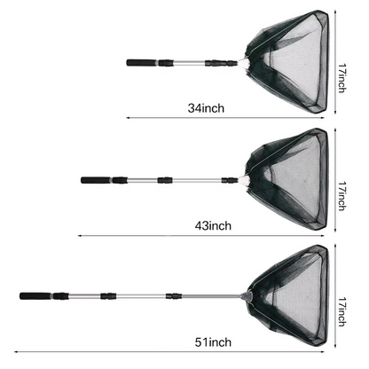Portable Collapsible Fishing Net with Extendable Handle