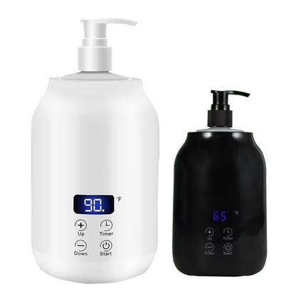 Heated Massage Oil and Lotion Dispenser with LED Screen - Hehif