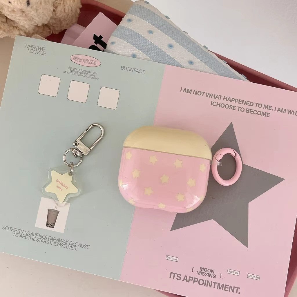 Cute Kpop Earbud Case with Pendant Charm