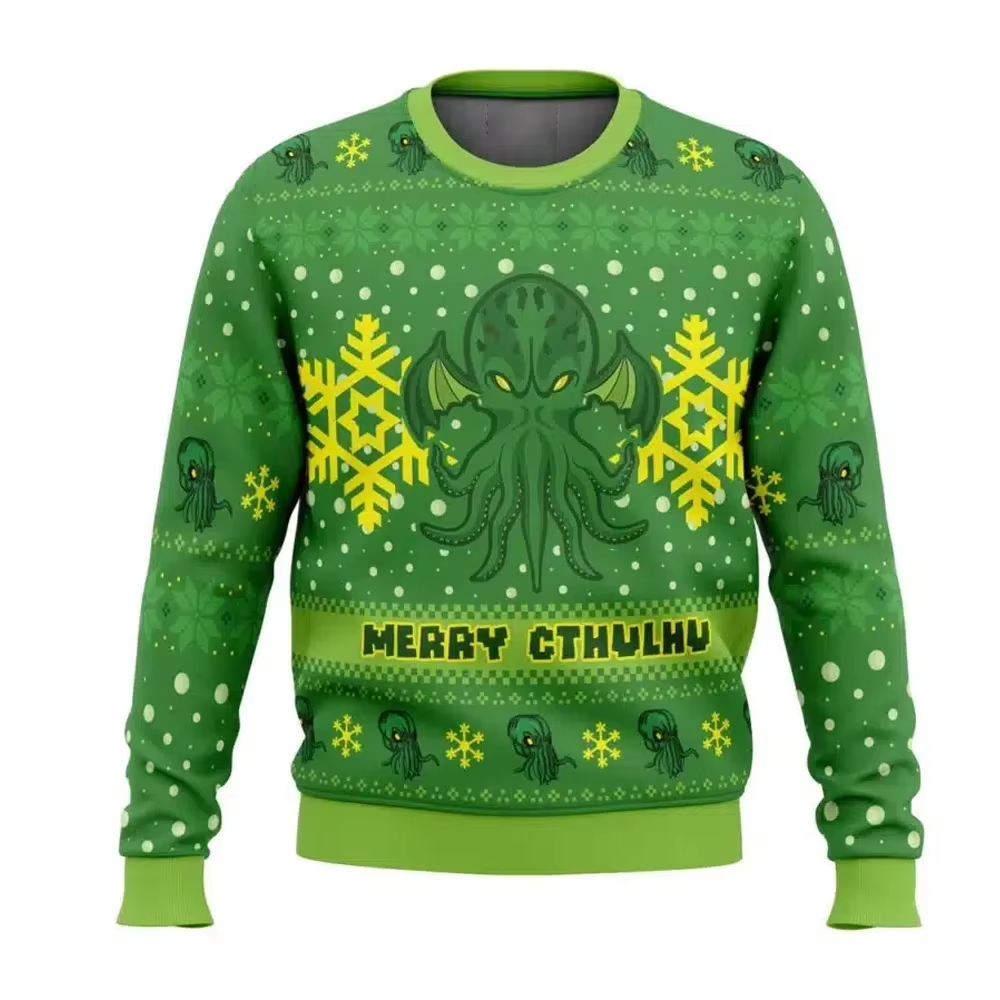 Funny Holiday Graphic Sweater for Men