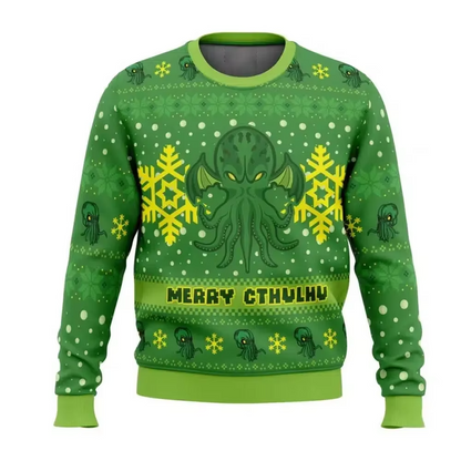 Funny Holiday Graphic Sweater for Men