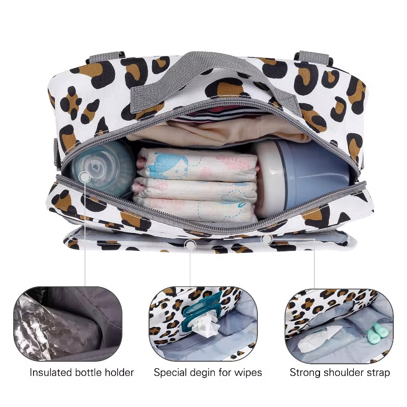 Spacious Baby Diaper Bag and Stroller Storage