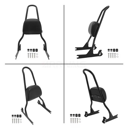 Removable Bike Backrest with Synthetic Leather and Metal Frame