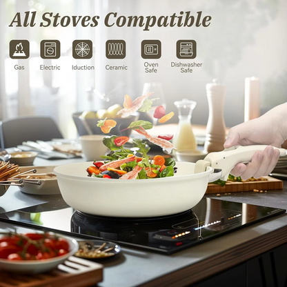 Premium 17pc Non Stick Cooking Set for Induction Stove