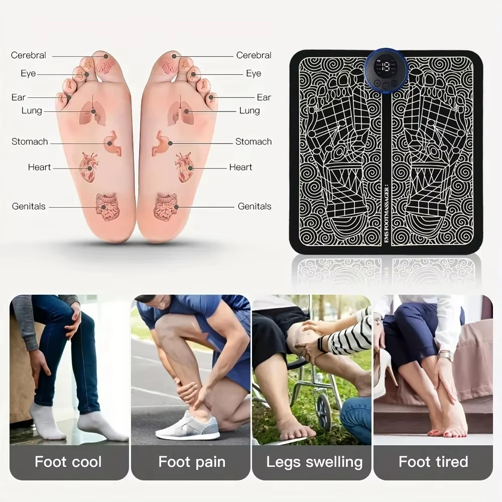 Heated Foot Massage Mat for Pain Relief